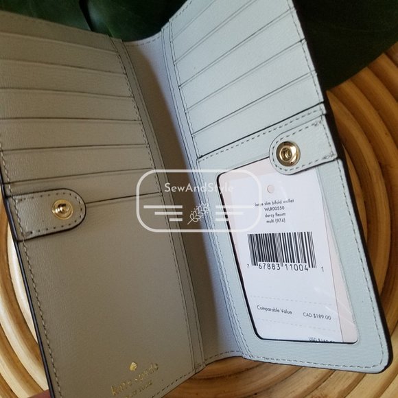 Kate Spade NWT Staci Floral Darcy Fleurette Wallet - Picture 6 of 7